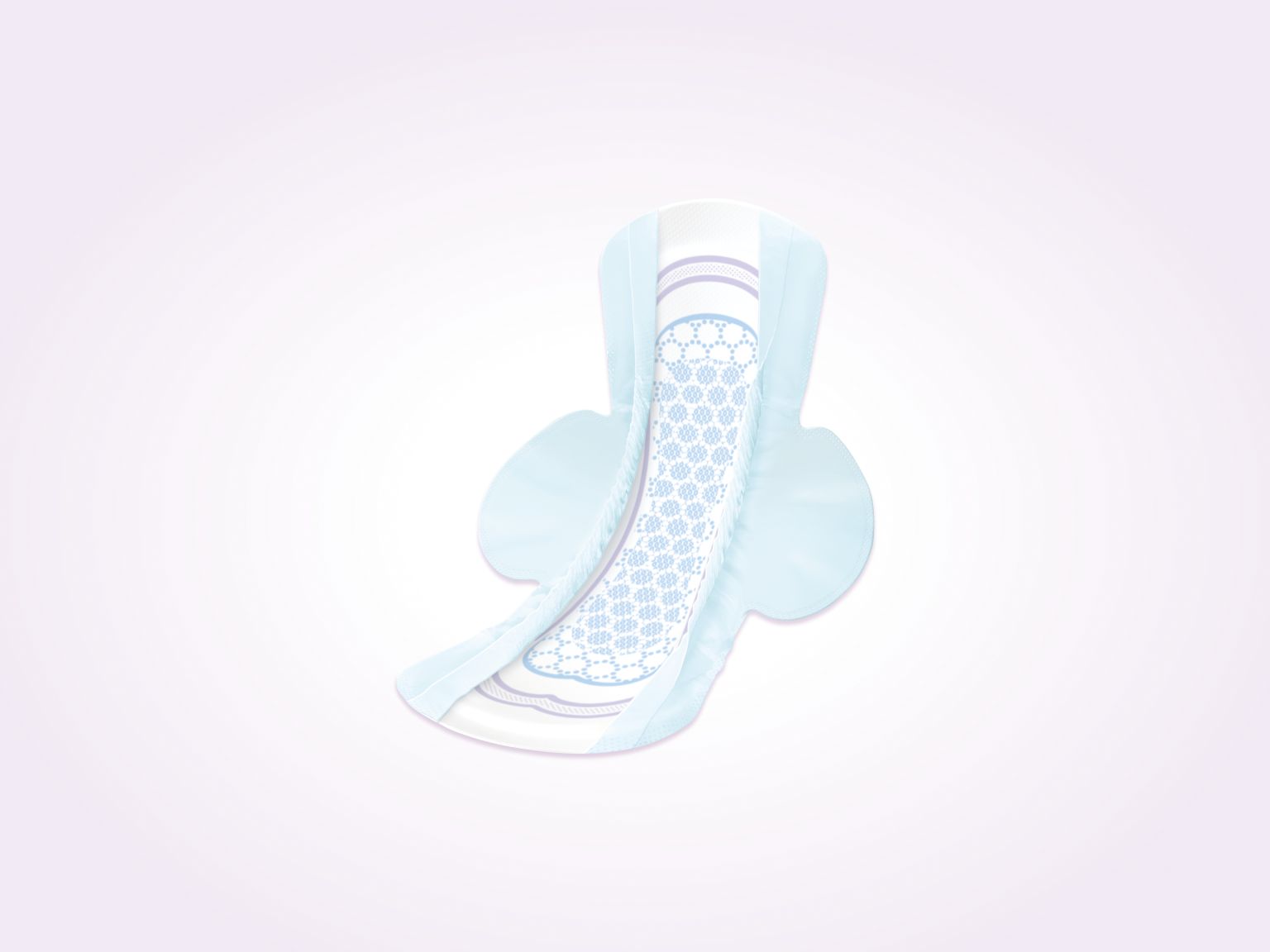Ultra Thin Incontinence Pads with Wings, Moderate Absorbency