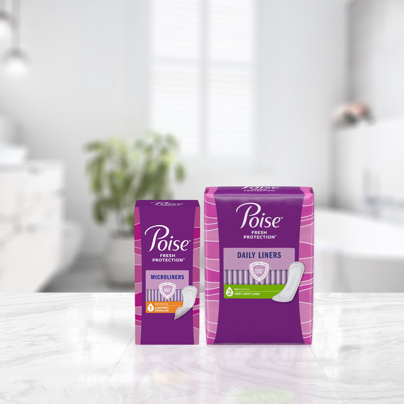 Poise Liners Extra Long Carton 6 x 22's