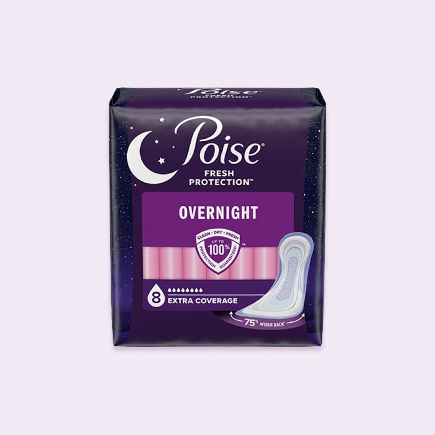 Poise Overnight Postpartum Incontinence Pads, Ultimate Absorbency