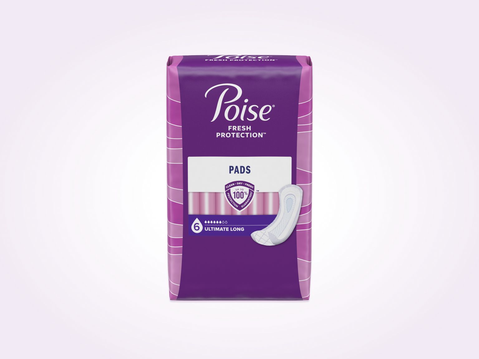 Poise Ultimate Absorbency Day/Night Incontinence Pads Long Length