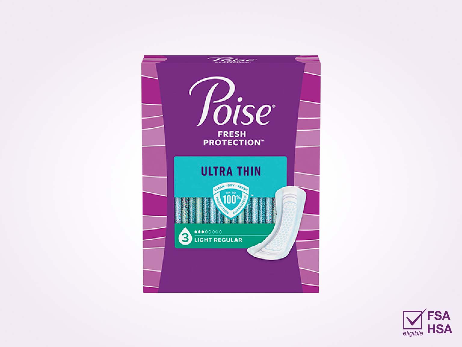Poise Ultra Thin Incontinence Bladder Control Pads - Light