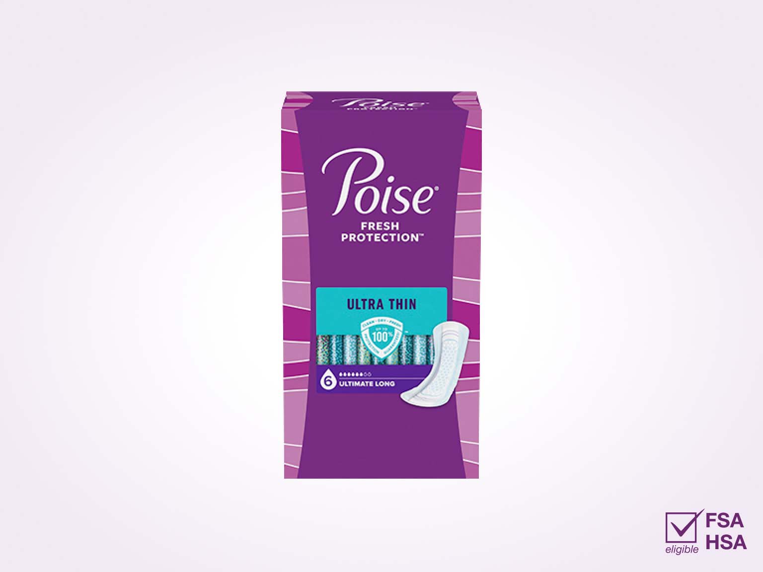 Poise Incontinence Pads for Women, 6 Drop, Ultimate Absorbency, Regular,  56Ct, 56 Count